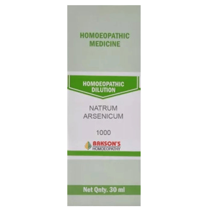 Bakson's Homeopathy Natrum Arsenicum Dilution 1000 CH - Classic Derma