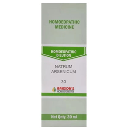 Bakson's Homeopathy Natrum Arsenicum Dilution 30 CH - Classic Derma