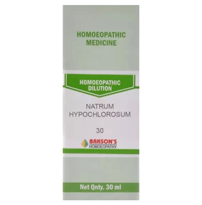 Bakson's Homeopathy Natrum Hypochlorosum Dilution 30 - Classic Derma