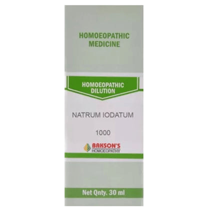 Bakson's Homeopathy Natrum Iodatum Dilution 1000 CH - Classic Derma