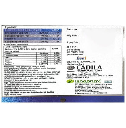 Tenata Tablet with Collagen I & Vitamin C | Supports Cartilage & Joint Health