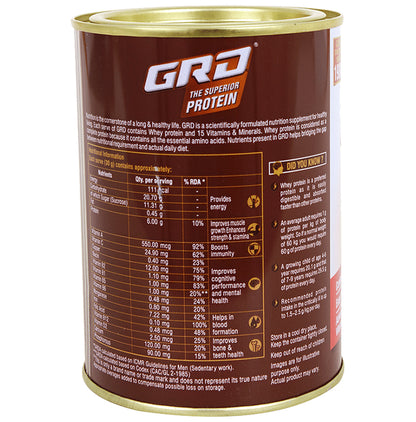 GRD Whey Protein with Vitamins & Minerals | Flavour Powder Chocolate