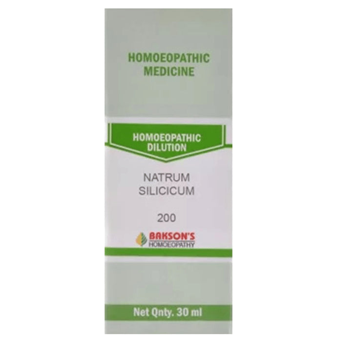 Bakson's Homeopathy Natrum Silicicum Dilution 200 - Classic Derma