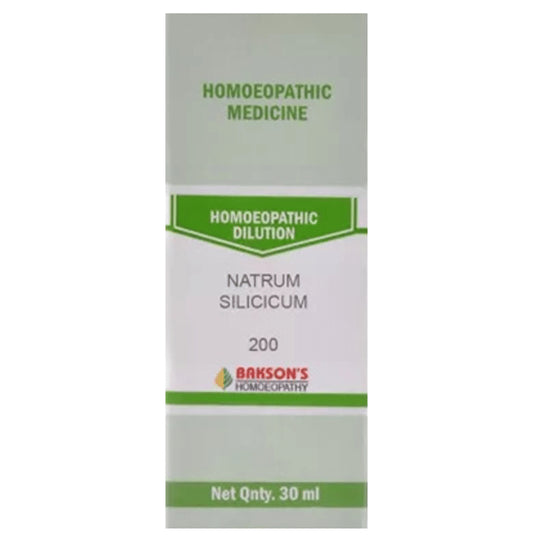 Bakson's Homeopathy Natrum Silicicum Dilution 200 - Classic Derma