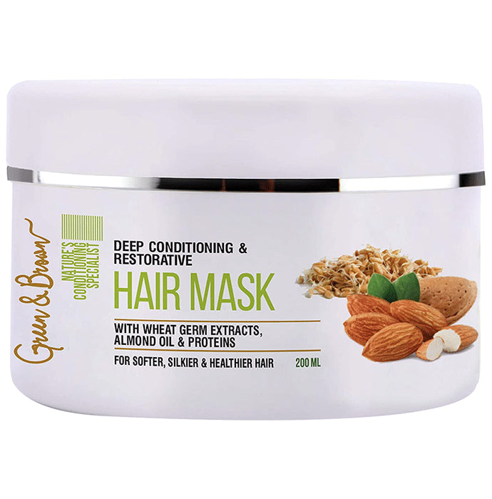 Green & Brown Deep Conditioning & Restorative Hair Mask - Classic Derma