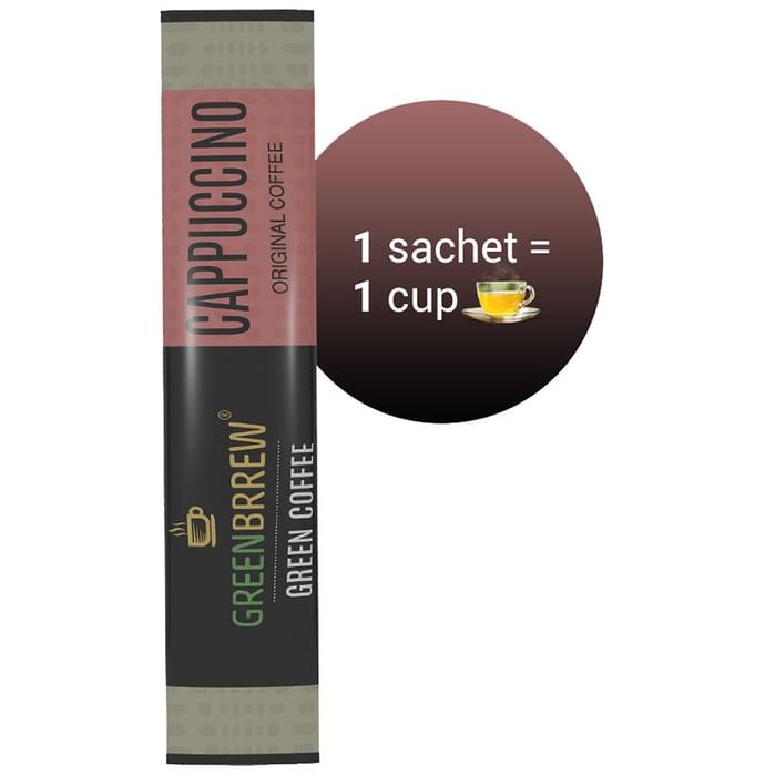Green Brrew Cappuccino Instant Green Coffee (1.5gm Each)