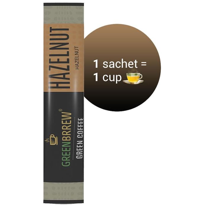 Green Brrew Hazelnut Instant Green Coffee (1.5gm Each)