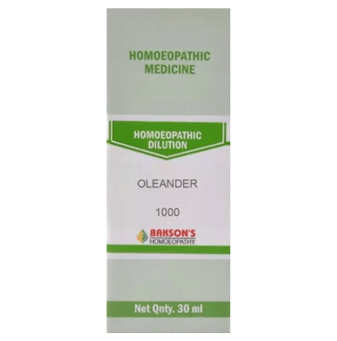 Bakson's Homeopathy Oleander Dilution 1000 CH - Classic Derma
