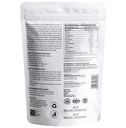 Nirvasa Green Coffee Bean Powder (100gm Each)