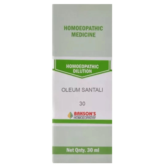 Bakson's Homeopathy Oleum Santali Dilution 30 - Classic Derma