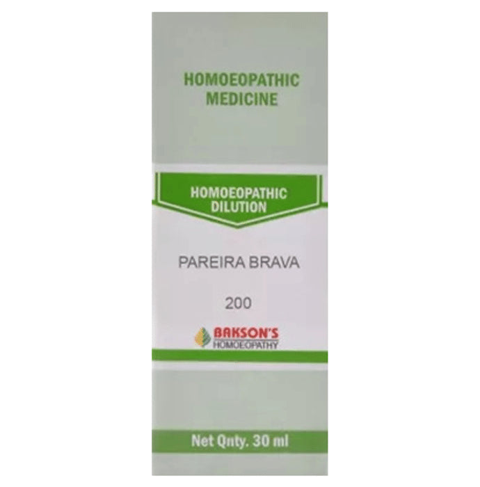 Bakson's Homeopathy Pareira Brava Dilution 200 - Classic Derma