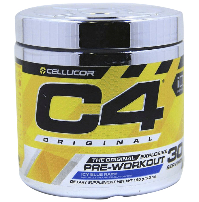 Cellucor C4 The Original Explosive Pre-Workout Icy Blue Razz - Classic Derma
