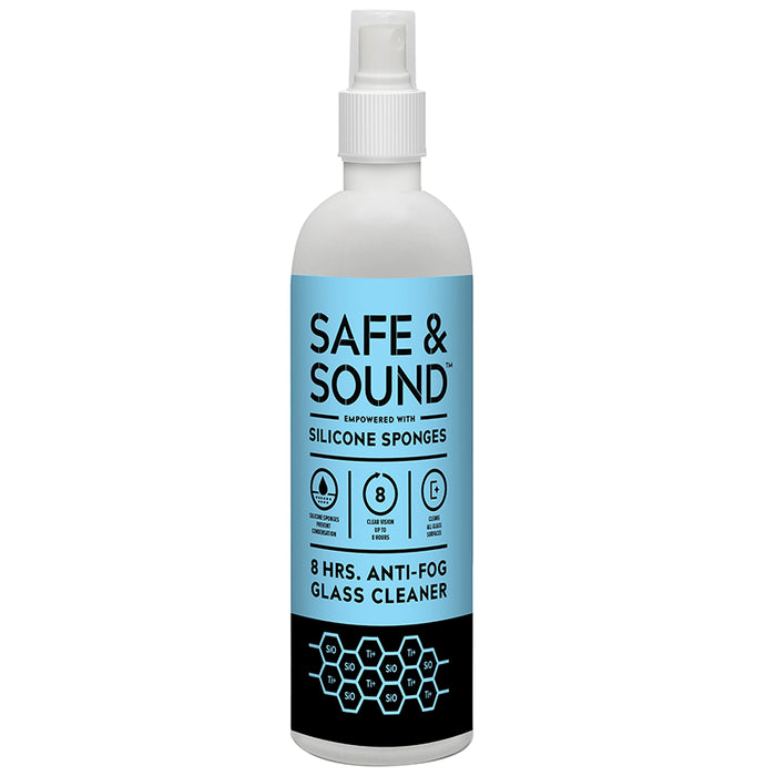 Safe & Sound 8 Hrs Anti-Fog Glass Cleaner - Classic Derma