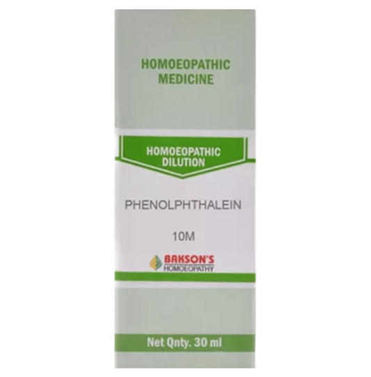 Bakson's Homeopathy Phenolphthalein Dilution 10M - Classic Derma