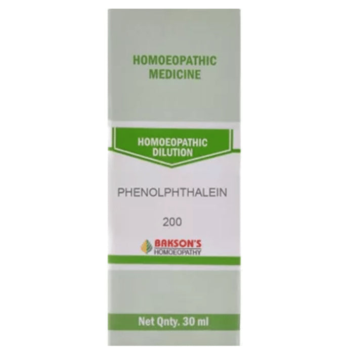 Bakson's Homeopathy Phenolphthalein Dilution 200 - Classic Derma