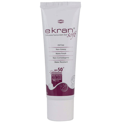 Ekran Silicone Sunscreen UVA/UVB Gel Soft SPF 50+ PA+++ | Oil Free, Matte Finish & Water Resistant