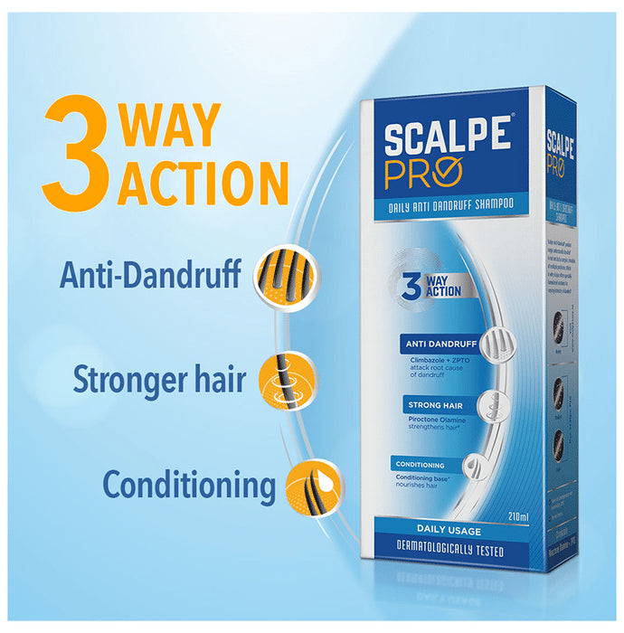 Scalpe Pro Anti Dandruff Shampoo | For Strong Hair & Conditioning | Hair Care