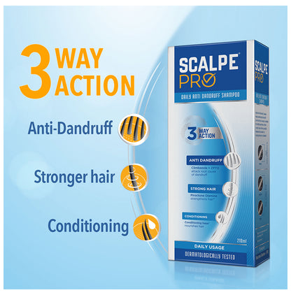 Scalpe Pro Anti Dandruff Shampoo | For Strong Hair & Conditioning | Hair Care