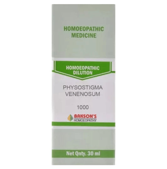 Bakson's Homeopathy Physostigma Venenosum Dilution 1000 CH - Classic Derma