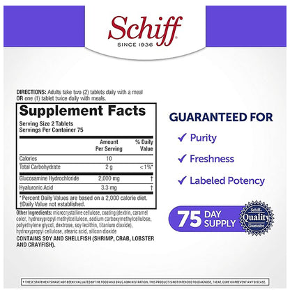 Schiff Glucosamine 2000mg Coated Tablet