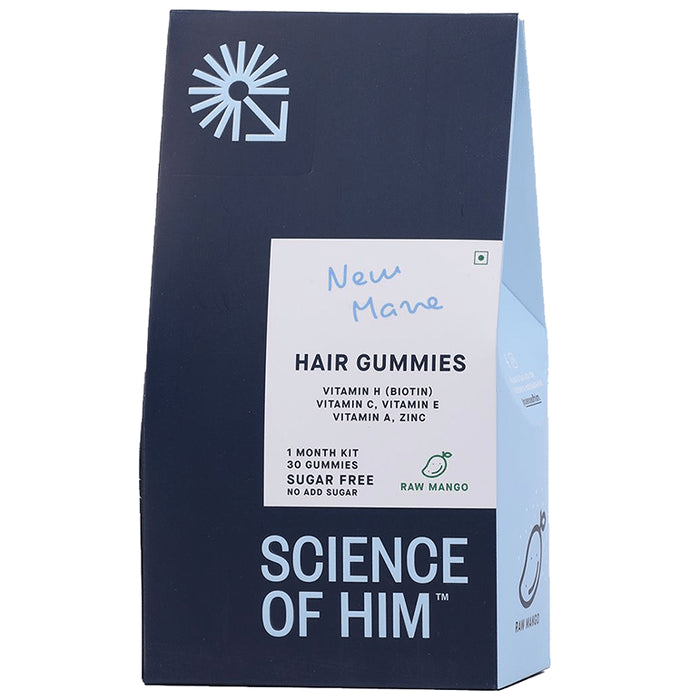 Science Of Him New Mave Hair Gummies Raw Mango Sugar Free - Classic Derma