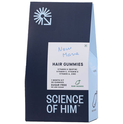 Science Of Him New Mave Hair Gummies Raw Mango Sugar Free - Classic Derma