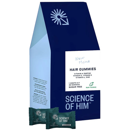 Science Of Him New Mave Hair Gummies Raw Mango Sugar Free