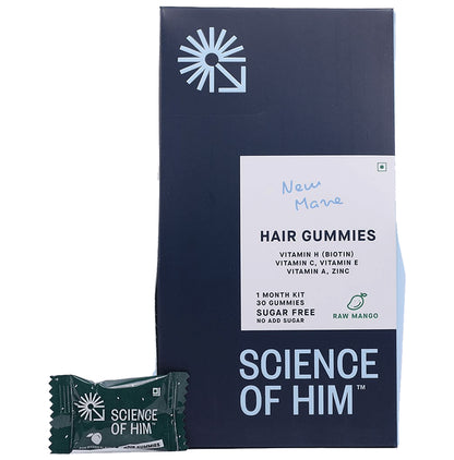 Science Of Him New Mave Hair Gummies Raw Mango Sugar Free