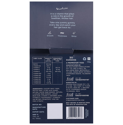 Science Of Him New Mave Hair Gummy Raw Mango