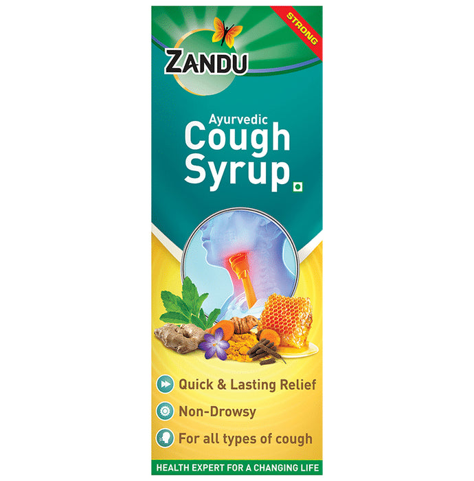 Zandu Ayurvedic Cough Syrup | Non-Drowsy - Classic Derma