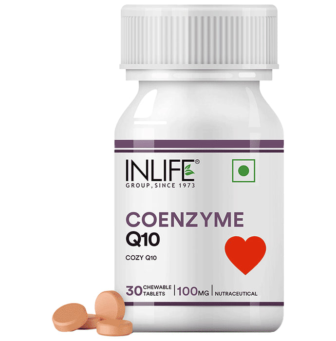 Inlife Coenzyme Q10 for Heart Health | Chewable Tablet - Classic Derma