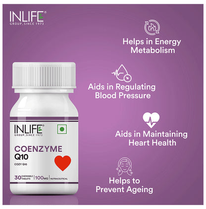 Inlife Coenzyme Q10 for Heart Health | Chewable Tablet