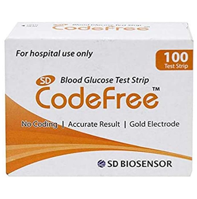 SD Biosensor Standard Codefree Blood Glucose Monitoring Test Strip (Only Strip) - Classic Derma