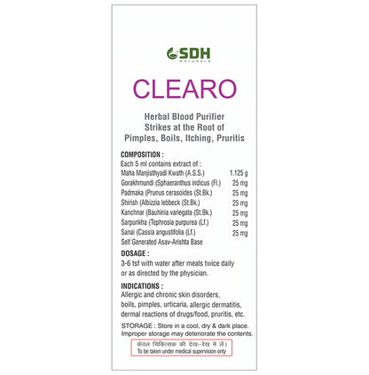 SDH Naturals Clearo Blood Purifier Syrup
