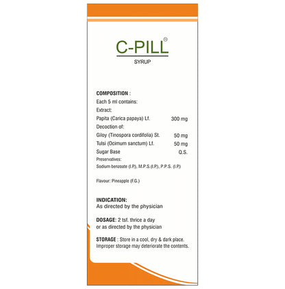 SDH Naturals C-Pill Syrup