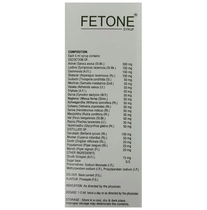 SDH Naturals Fetone Syrup
