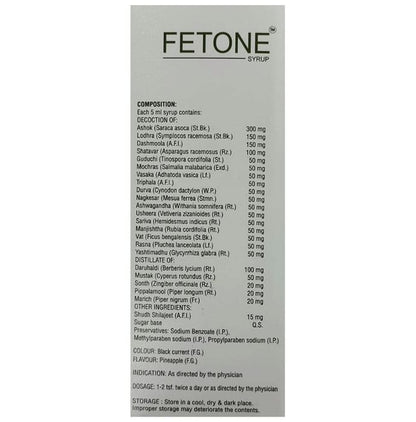 SDH Naturals Fetone Syrup