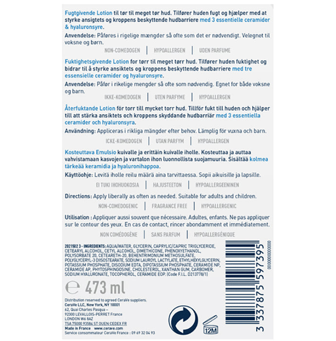 CeraVe Moisturising Lotion for Dry to Very Dry Skin