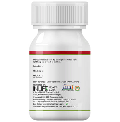 Inlife Cranberry D-Mannose Hibiscus | Vegetarian Capsule for UTI Relief & Healthy Kidney Functioning