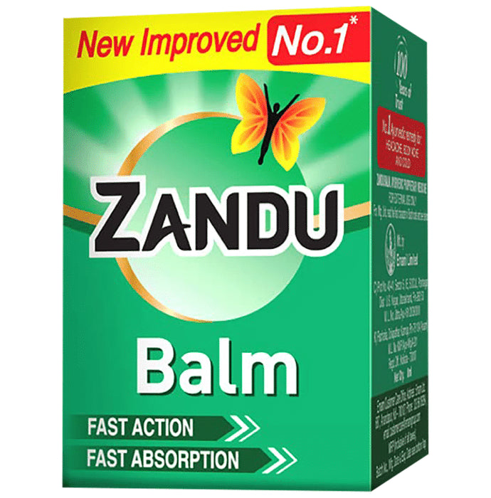 Zandu Balm | Effective Relief from Cold, Headache & Body Ache - Classic Derma