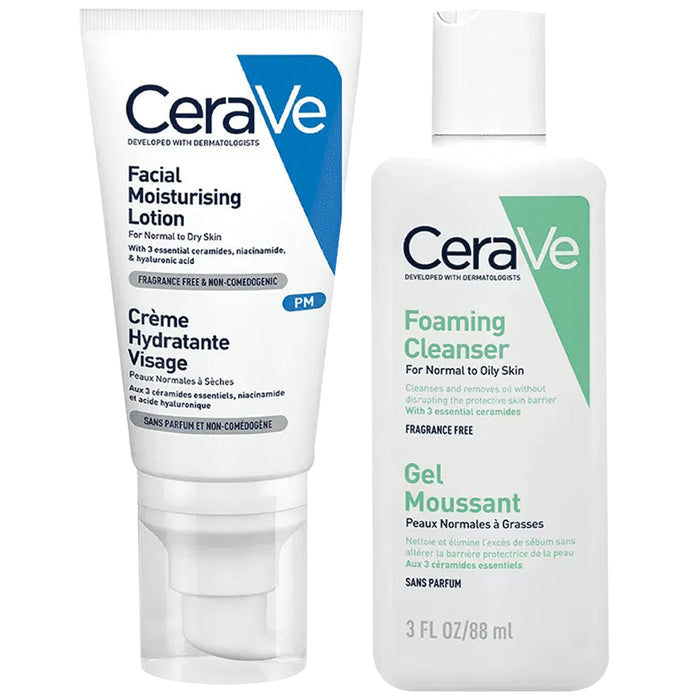 Cerave Night Time Facial Skin Care Routine - Classic Derma