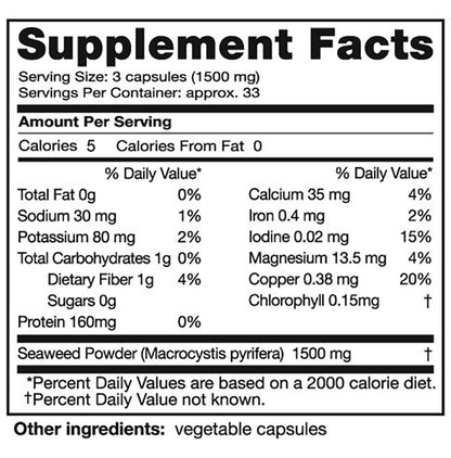 Seagate Seaweed Freeze-Dried Capsule