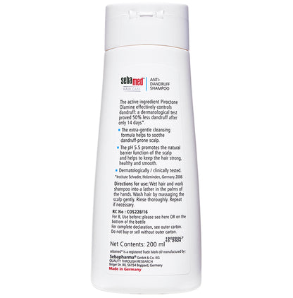 Sebamed Anti Dandruff | Hair Care Shampoo | For Oily Hair & Dandruff Prone Scalp