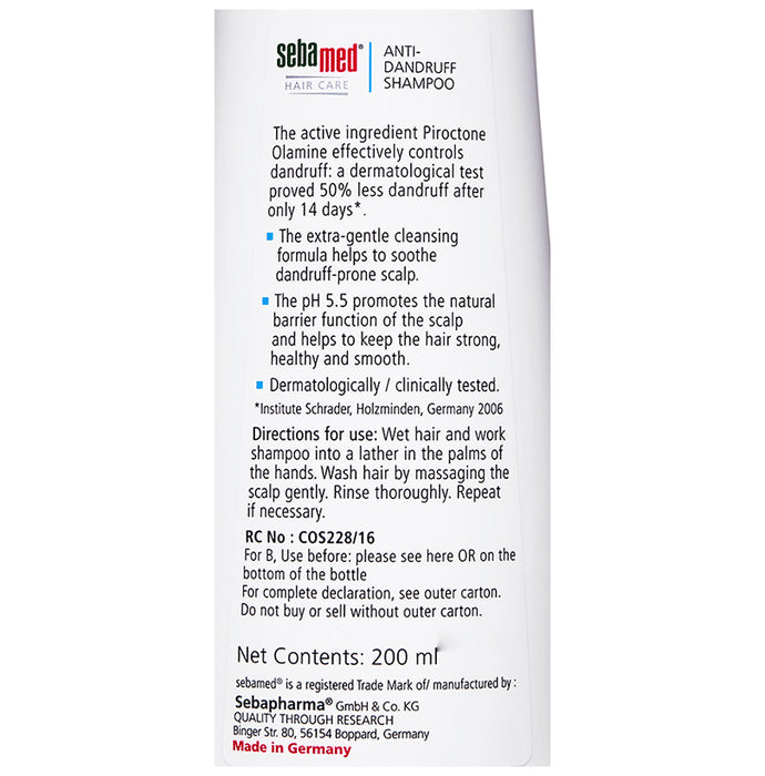 Sebamed Anti Dandruff | Hair Care Shampoo | For Oily Hair & Dandruff Prone Scalp
