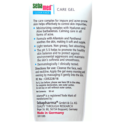 Sebamed Clear Face Care for Acne Prone Skin | pH 5.5 Gel
