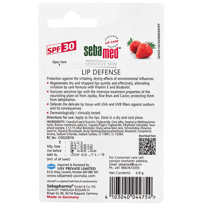 Sebamed Lip Defense with Jojoba Oil & Vitamin E | For Dry & Chapped Lips