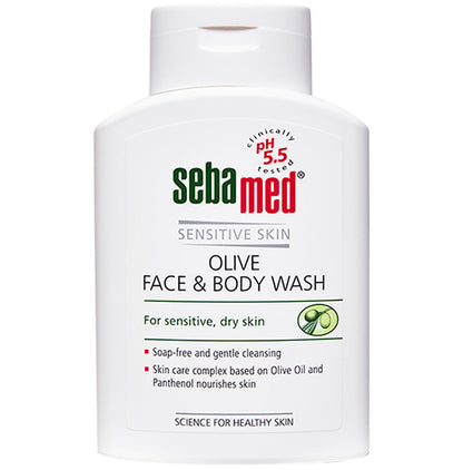 Sebamed Olive Face & Body Wash with Panthenol | For Sensitive & Dry Skin - Classic Derma