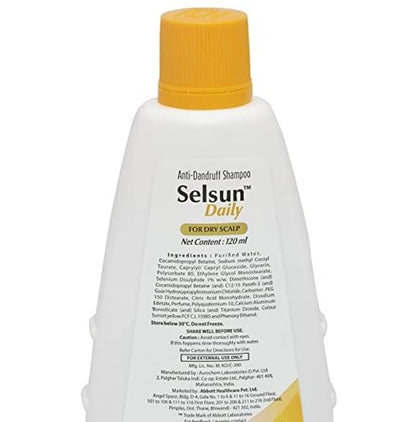 Selsun Daily Anti Dandruff Shampoo for Dry Scalp (120ml Each)