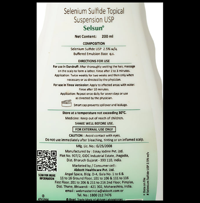 Selsun Suspension Anti Dandruff Shampoo | Hair Care