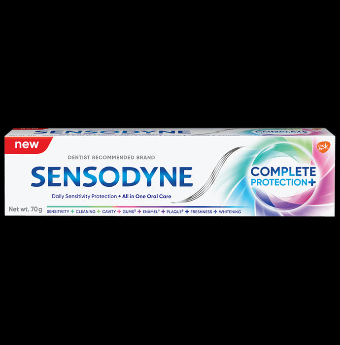 Sensodyne Complete Protection+ | For Sensitivity Protection & All in One Oral Care (70gm Each)